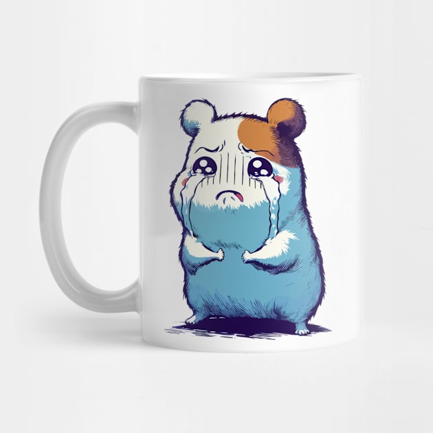 Crying Sad Hamster by TomFrontierArt